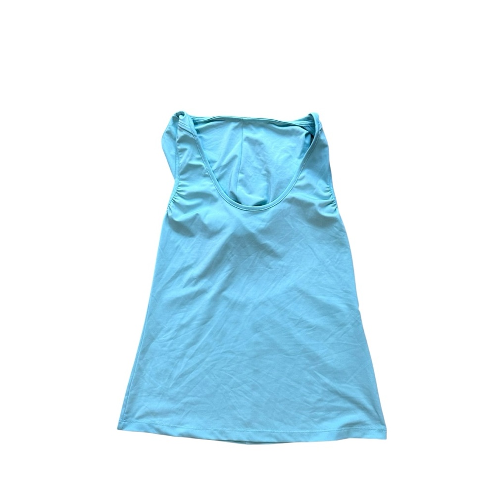 KIAVA Teal‎ hooded halter top, size XS